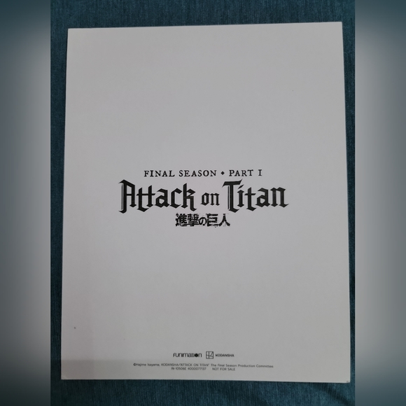 Set of 5 Attack on Titan Final Season Part 1 Art Cards - Picture 5 of 11